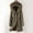 Green, variant on Women Daily Plus Size Winter Coat Lapel Collar Long Sleeve Jacket Vintage Thicken Coat Jacket Warm Hooded Thick Padded Outerwear Girl Warm Coat Drawstring Jacket Women Women Thicken Warm Elegant down