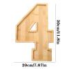 thumbnail image 1 of PEONAVET Advent Plate Number Tray Fruit Cheese Platter Vegetable Food Tray Birthday Party Snack, 1 of 5