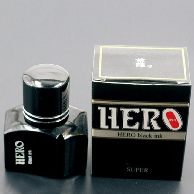 Lubelski Portable One Bottle 25ml Black Color Pen Ink Fountain Pigment Smooth Stationery