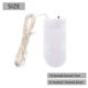 thumbnail image 2 of Guirnalda de luces LED de alambre de cobre de 2 metros y 20 unidades, funciona con pilas, impermeable, decorativa, ideal para dormitorio, patio, fiesta, Navidad, boda (blanco cálido)., 2 of 7