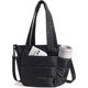 thumbnail image 1 of Bolsa de almuerzo para mujer, pequeña, térmica, con compartimento para el almuerzo, acolchada, ligera y acolchada, para el trabajo, viajes y actividades al aire libre, color negro, 1 of 5