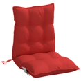thumbnail image 3 of vidaXL Lowback Chair Cushions 4 pcs Red Oxford Fabric, 3 of 5