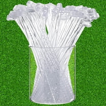 Trianu 100 Pcs Golf Club Swizzle Stir Sticks 7.3 inch Plastic Drink Stirrers Clear Swizzle Sticks for Cocktails Coffee Liquor Cake Pops Golfing Club Gifts Golf Party Favors Decorations