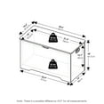 thumbnail image 3 of Furinno BASIC Toy Box in Storage Chest for Entryway in Living Room in White, 3 of 6