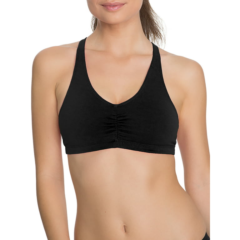 Buy Fruit of the Loom Women's Shirred Front Sport Bra With