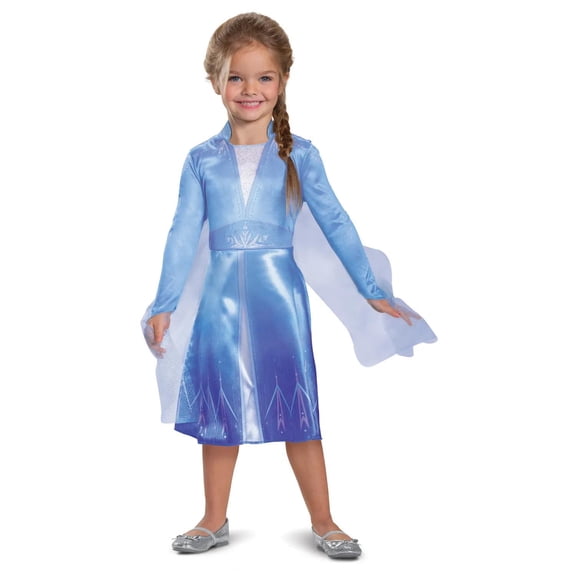 Disguise Toddler Girls' Disney's Frozen Elsa Classic Costume - Size 3T-4T