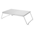 thumbnail image 1 of FONDOTIN Small Folding Table Portable Foldable Table Silver for Travel 1Set, 1 of 8