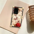 thumbnail image 7 of FKBRCL4U Compatible with Samsung Galaxy S20 Ultra Case, Shining Red Rose Butterfly Leather Background Luxury Golden Decoration for Girl Women Soft TPU Shockproof Protective Hard PC Back, 7 of 7