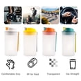thumbnail image 3 of ACDANC 2026 New Shaker Bottle, Transparent 350Ml/12Oz Protein Shaker Bottle with Hanging Strap, Shaker Cups for Protein Shakes, Shaker Bottle for Gym, Home, Outdoor Camping, Drink Shaker, 3 of 7