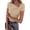 Beige, variant on Women's Summer Asymmetrical Y2K Tops Trendy Ribbed Short Sleeve Fitted Tee Shirts Spring Fashion Clothing