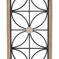 thumbnail image 4 of DecMode Black Metal Floral Wall Decor with Brown Frame, 4 of 9