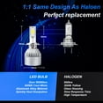 thumbnail image 4 of LED H7+H7+9005/9006 Headlight Bulbs Fog Side Light High/Low Bulbs Premium White Kit For Hyundai Tiburon 2003-2006 6Pcs, 4 of 12