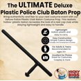thumbnail image 2 of Deluxe Police Club Baton Realistic 22.5″ Hollow Plastic Billy Club Durable Costume Accessory for Police Officer British Bobby Costume Black, 2 of 6