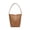Brown, variant on Soft PU Bucket Shoulder Tote Bag, Minimalist Large Capacity Purse for Women, Black