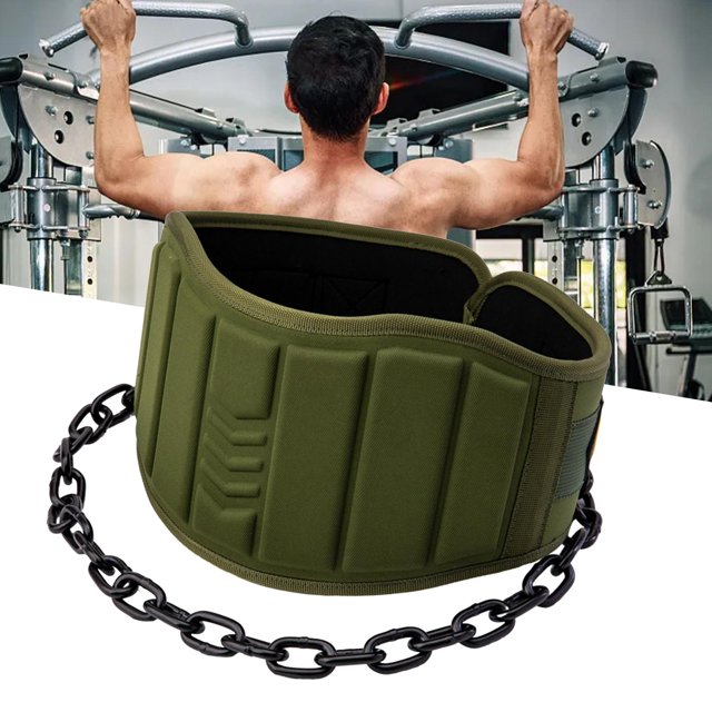 Cinturón de inmersión Cinturón de pesas, culturismo, cadena de levantamiento de pesas, tóner de entrenamiento ajustable, cinturón de inmersión EVA,