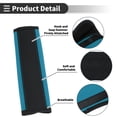 thumbnail image 3 of Cojín para cinturón de seguridad negro azul de Bargains Únicos, cuero sintético, 24 cm, almohadilla para cinturón de hombro, 2 Pcs, 3 of 6