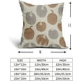thumbnail image 5 of Brown Grey Gray Pumpkin Fall Pillow Covers 16x16 Set of 2 Autumn Harvest Print Thanksgiving Decorative Throw Pillows Outdoor Farmhouse Cushion Case Seasonal Decor for Couch Sofa Bed, 5 of 6
