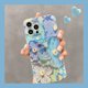 thumbnail image 2 of Funda de teléfono con diseño de flores retro de lujo y láser para iPhone 16 Pro MAX 15 14 13 12 11 X XS XR 7 8 Plus SE, funda suave a prueba de golpes, 2 of 4