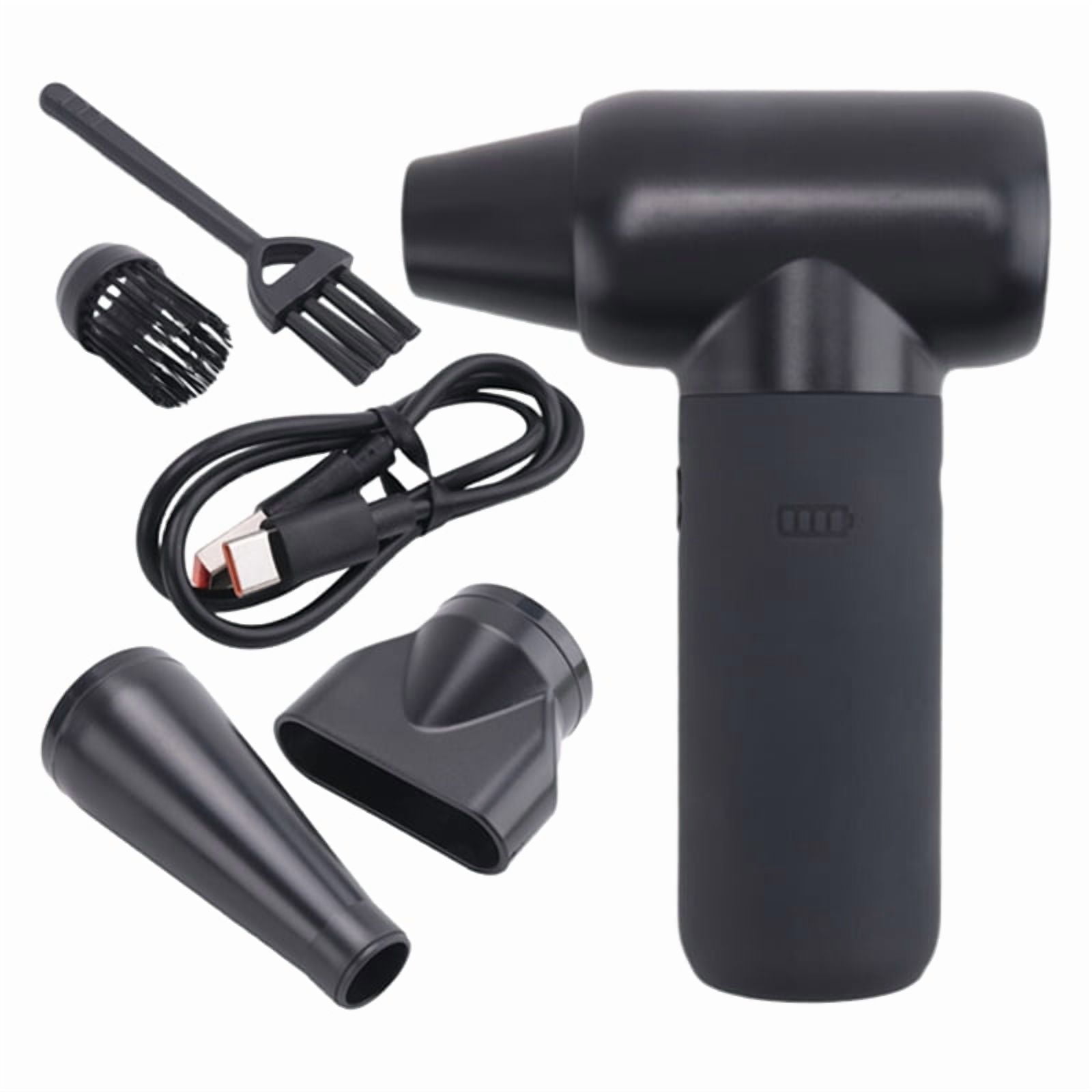 Compressed Air Duster,180000RPM Dryer Blower,3 Gear Portable Electric Air Duster,for Car _0t51