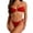 Red, variant on LEKWK Bikini Sets for Women Halter Ring Linked Tie Side Triangle Bathing Suit Thong Cheeky String Cutout Swimsuit Summer Beach Vacation Pool Party Resort Wear