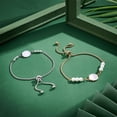 thumbnail image 2 of 1 Box DIY Blank Dome Link Slider Bracelet Making Kit Including Adjustable Bracelet Making Golden & Stainless Steel Color 12Pcs/box, 2 of 6