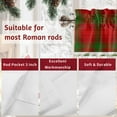 thumbnail image 7 of Valances for Windows Christmas Rod Pocket Cafe Window Treatments Valance Curtains for Kitchen Bathroom Laundry Basement Windows 42"x18", 7 of 7