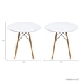 thumbnail image 4 of Mundo In Mesa Comedor Redonda Oslo 80 cm Melamina 4 Personas Mundo In 80, 4 of 8