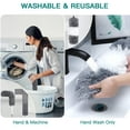 thumbnail image 4 of Happylost 3 in 1 Microfiber Feather Dusters for Cleaning, Ceiling Fan Duster with Extension Pole 30-100" Cleaning Kit, 4 of 7