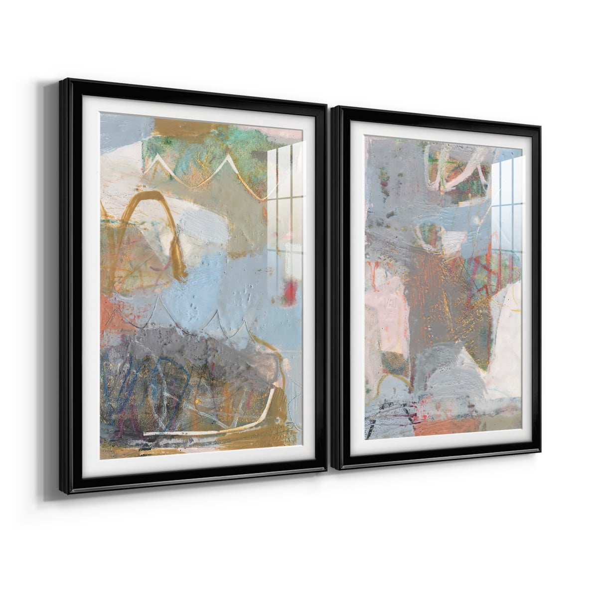 Wexford Home Minim I Premium Framed Print, 18.5" x 24.5" - Ready to Hang, Black (Set of 2)