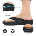 thumbnail image 4 of Aerosoft - Glitter Thong Beach Wear - Summer Arch Support Flip Flops for Women, 4 of 5