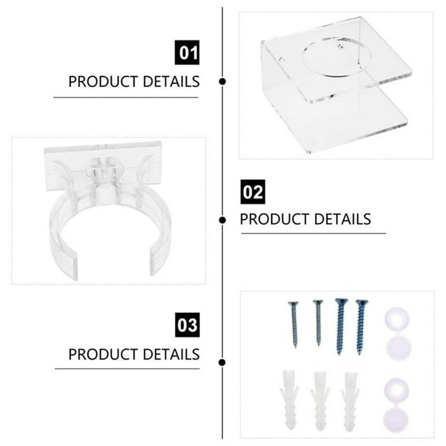 Baohd Decoration Holder Stand Living Room Film Prop Supporting Storage Rack Office Dorm Wall Display Acrylic Bracket