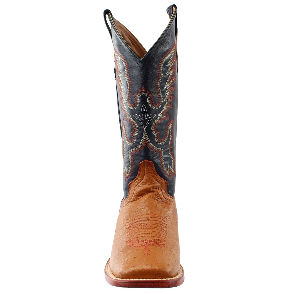 Ferrini  Mens Smooth Ostrich   Western Cowboy Boots   Mid Calf - image 5 of 7