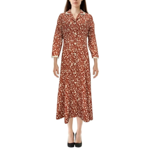 Elaine Benes Floral Red Dress Costume - Womens Small
