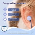 thumbnail image 2 of YUNOVA Donut-Shaped Wired Earbuds for Kids - Ergonomic Soft Ear Gels with Tangle-Free Cord, Cute Headphones for School/Travel, 3.5mm Metal Plug & Sweet Gift Box, 2 of 7