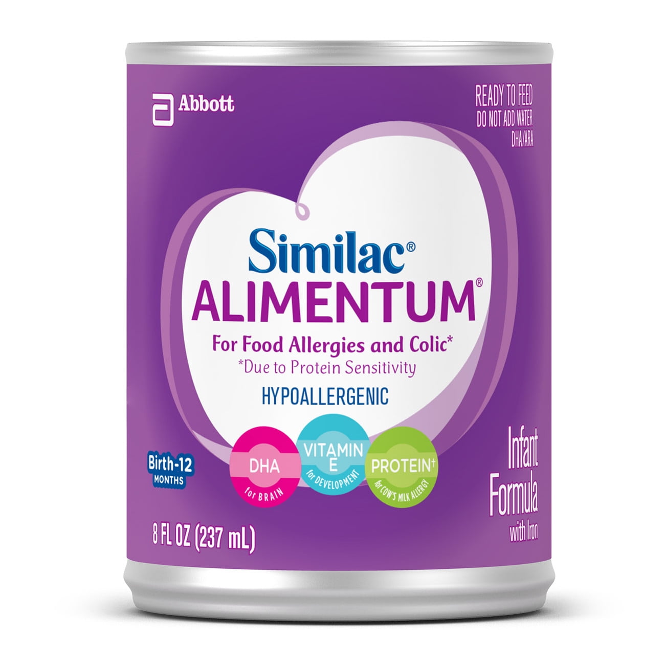 Similac Alimentum Hypoallergenic Infant Formula (24 Count) for Food ...