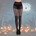 thumbnail image 2 of AWZXDE Halloween Fishnet Tights Pattern Pantyhose for Women Ideal for Halloween Party Cosplay and Gothic Themed Outfit Styling, 2 of 4