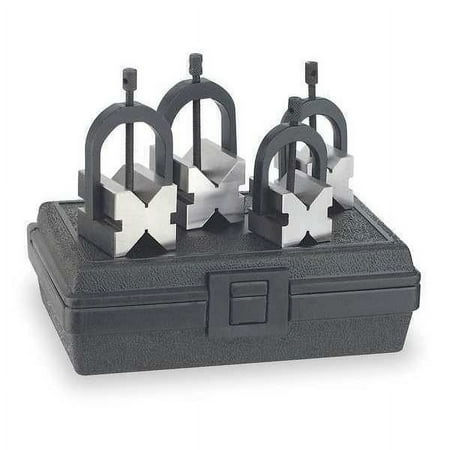 Westward V-Block Set,8pc,W/Case 4KY25