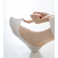 thumbnail image 2 of 5 Pairs Women Low Cut Invisible Liner Socks Soft Stretch Mesh Top with Reinforced Toe and Moisture-Wicking Terry Cotton Sole - 5 pcs-D, 2 of 7