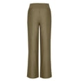 thumbnail image 5 of Womens Linen Pants High Waisted Palazzo Trousers Wide Leg Casual Cozy Lounge Pants Travel Trouser with Pockets Ladies Comfy Plus Size 2026 Trendy Outfits Lightweight Cute Fashion Dressy Clothes, 5 of 6