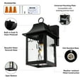 2 Pack Outdoor Light Fixture Wall Mount Dusk to Dawn Front Porch Light AntiRust Exterior