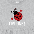 thumbnail image 4 of Inktastic First Birthday Ladybug 1 Year Old Girls Baby Dress, 4 of 5