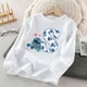 thumbnail image 2 of Camiseta de manga larga para niños de Disney Stitch, camiseta de algodón con estampado de 26 letras para niñas, linda camiseta informal de invierno estilo kawaii, regalo cálido, 2 of 5