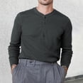 thumbnail image 2 of VJATTWR Mens Ringspun Three Button Long Sleeve Shirt, Sizes Xl, 2 of 7
