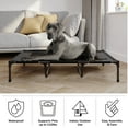 thumbnail image 4 of PETMAKER 48x36-Inch Elevated Dog Bed - Indoor/Outdoor Cot for Pets (Black), 4 of 8