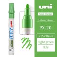 thumbnail image 3 of 1 pieza Uni Marker Art Supplies PX-20 - Rotulador de pintura para póster, arte, pintura, resistente al agua, a base de aceite, papelería para estudiantes, accesorios de oficina, 3 of 5