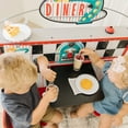 Melissa & Doug DoubleSided Wooden Star Diner Restaurant Play Space