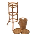 thumbnail image 3 of KOUBOO Unique Home Decor Acrylic Champagne Bucket in Rattan Basket with Stand, Ice Buckets, 3 of 9
