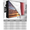 thumbnail image 7 of Minimalist Outdoor TV Cover 48 to 50 inch Red Gradient Stripes Country Farmhouse Waterproof Dustproof TV Covers for Outside with Zipper Remote Control Pocket Flat Screen Protectors, 7 of 7