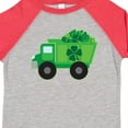 thumbnail image 4 of Inktastic St Patricks Day Irish Clover Dump Truck Childs Boys Toddler T-Shirt, 4 of 5