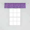 thumbnail image 2 of Ambesonne Dark Purple Window Valance, Floral Garden Art Retro, 54" X 12", Lilac Violet, 2 of 3